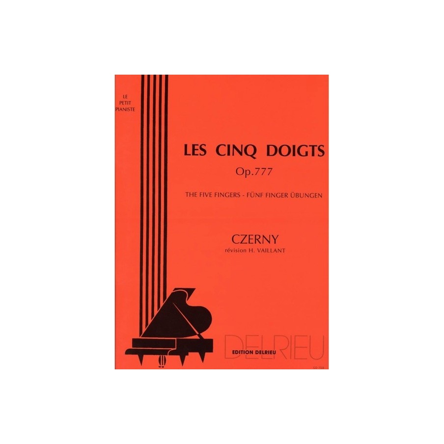 9790231709957DELGD758 Les 5 doigts Op.777