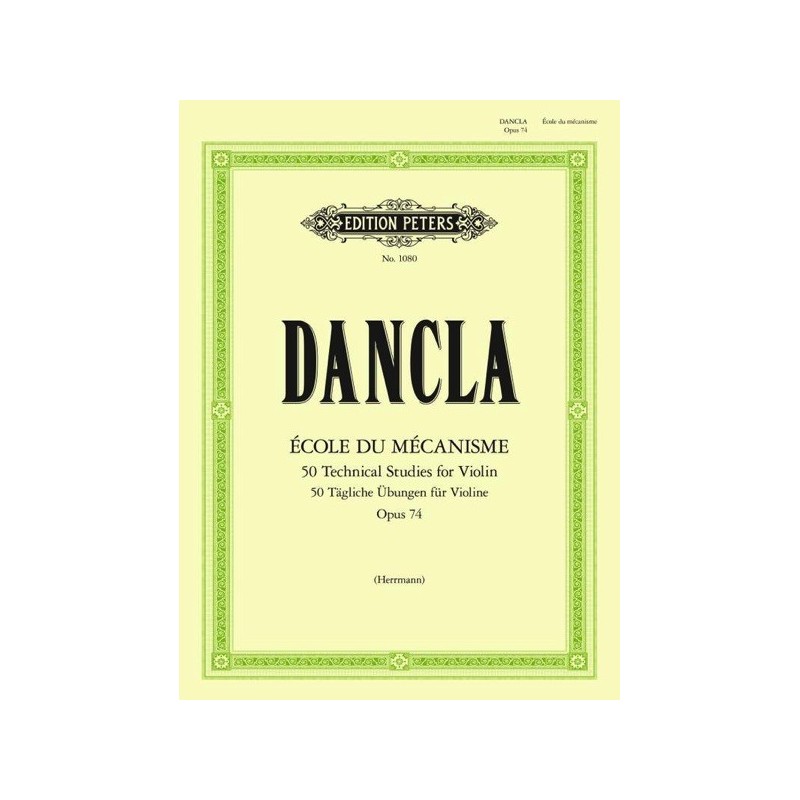 9790014006334EP1080 École de Mécanisme (50 Technical Studies) Op.74