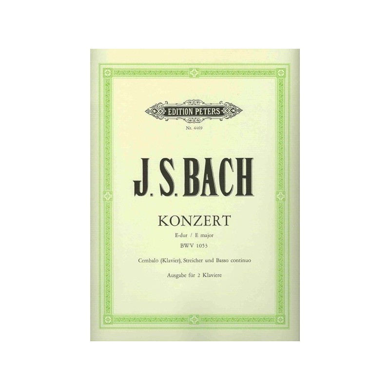 9790014027223EP4469 No.2 in E BWV 1053