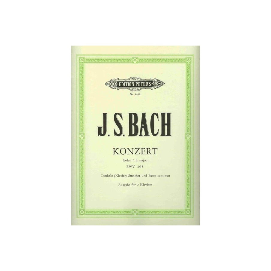 9790014027223EP4469 No.2 in E BWV 1053