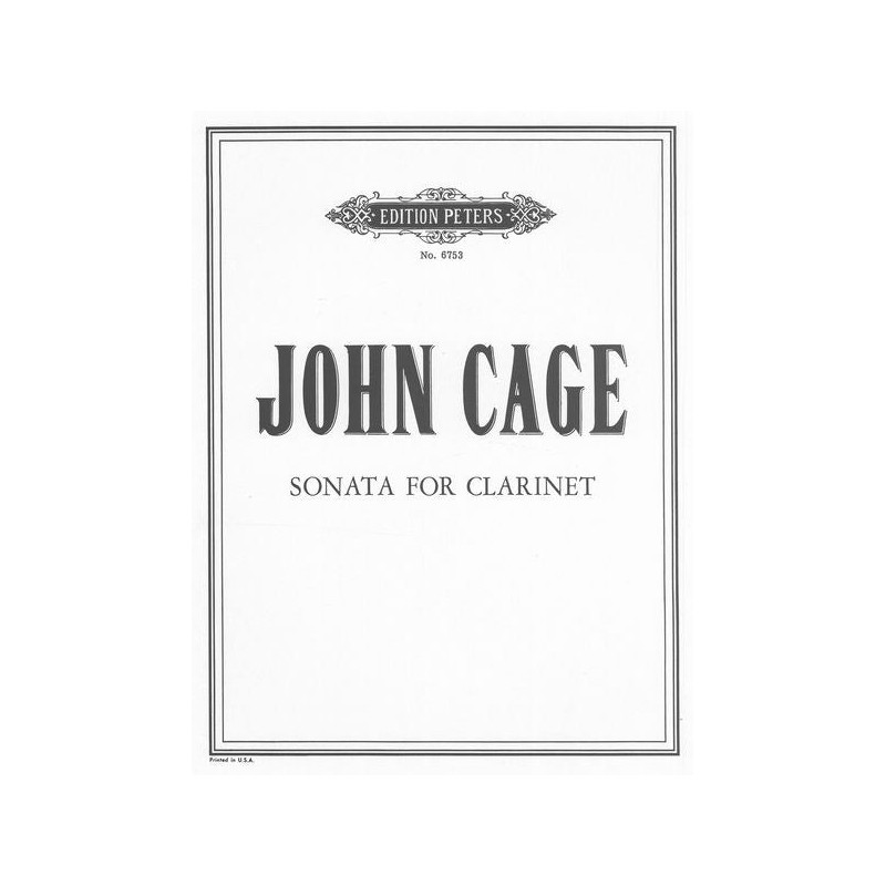 EP6753 Sonata for Clarinet