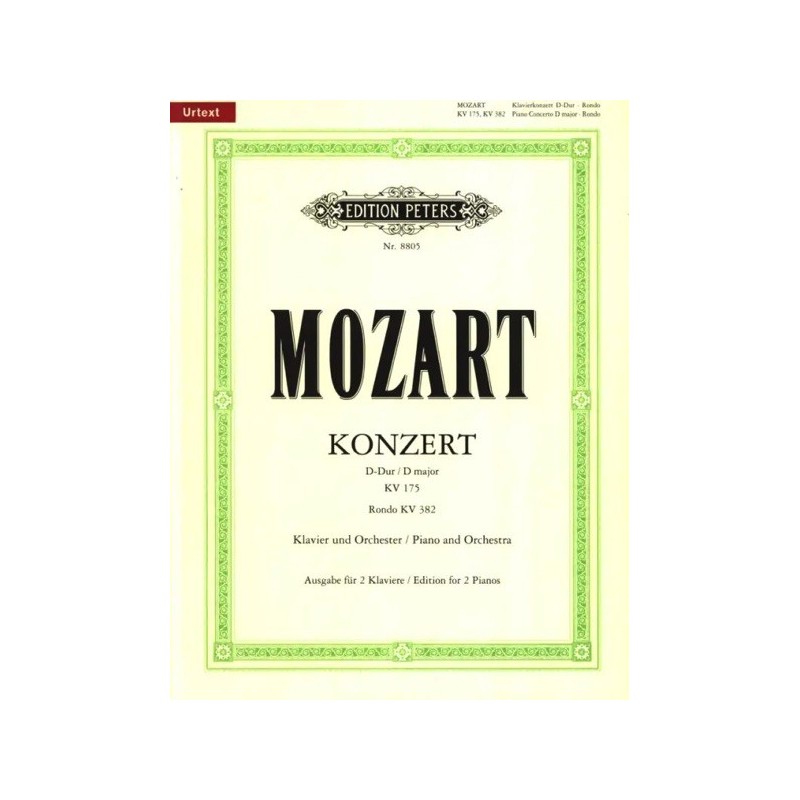 9790014071363EP8805 Concert 05 D Kv175 & Rondo Kv382