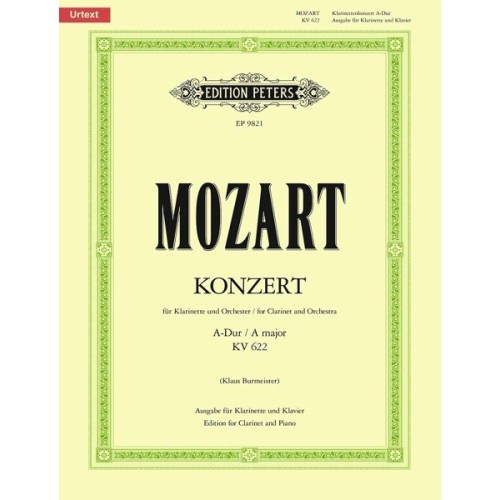 9790014078683EP9821 Concerto For Clarinet And Orchestra In A K.622