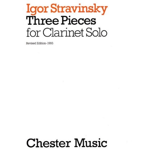 9780711922389MUSCH01551 3 Pieces For Clarinet Solo
