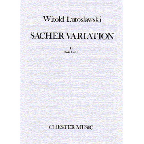 5020679108529MUSCH55251 Sacher Variation For Solo Cello