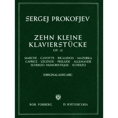 97902061005291051 F 10 Kleine Klavierstücke Opus 12