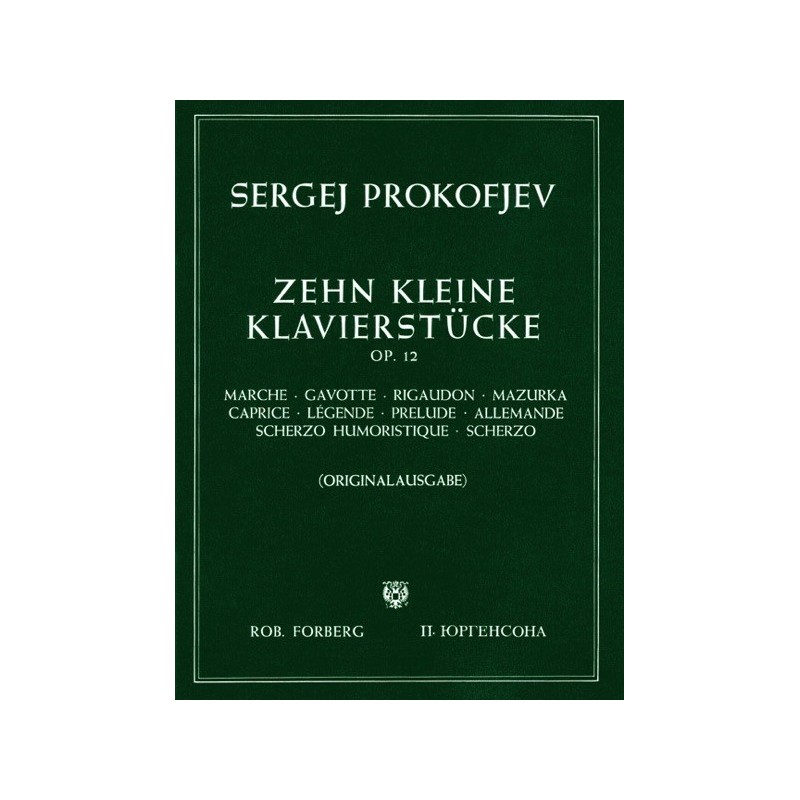 97902061005291051 F 10 Kleine Klavierstücke Opus 12