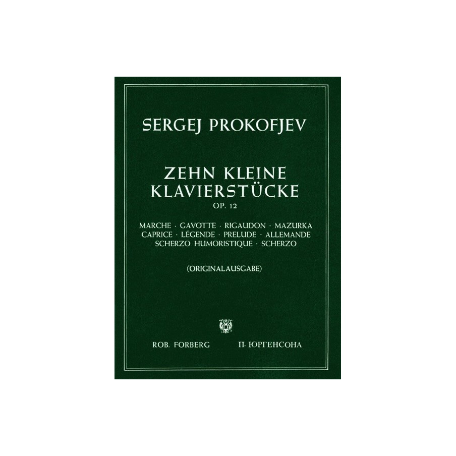 97902061005291051 F 10 Kleine Klavierstücke Opus 12