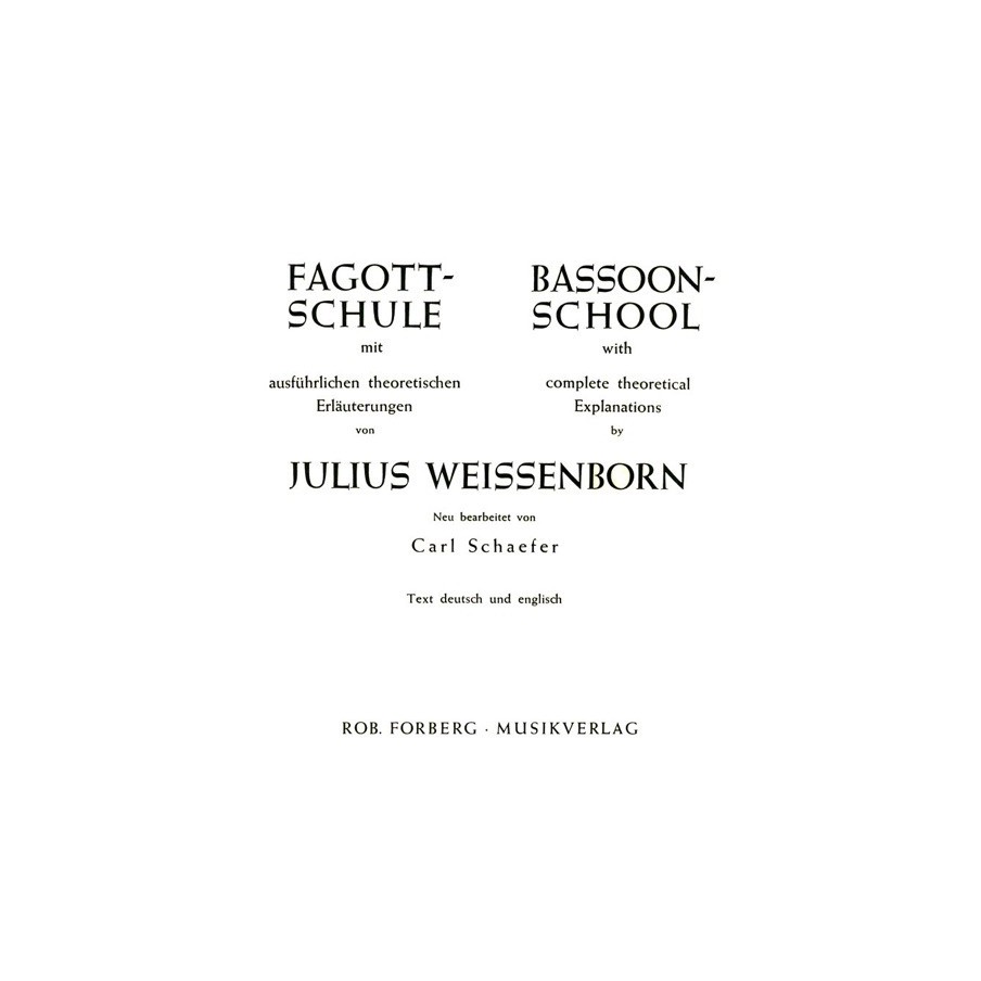 979020610218917001 F Fagott-Schule