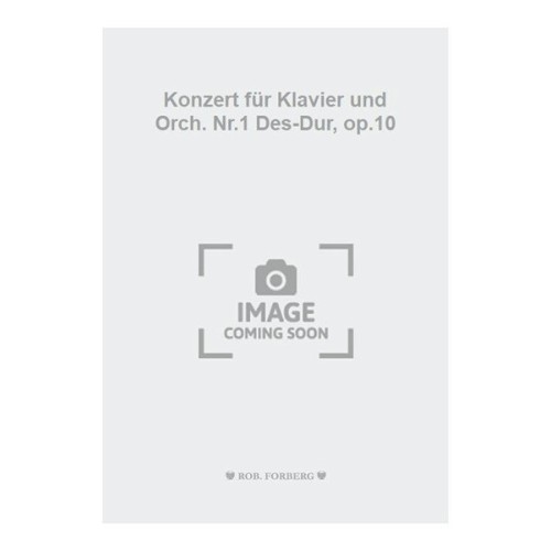 979020610264623001 F Konzert für Klavier und Orch. Nr.1 Des-Dur, op.10