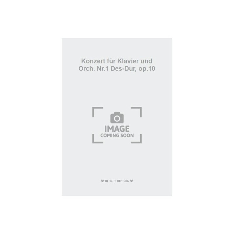 979020610264623001 F Konzert für Klavier und Orch. Nr.1 Des-Dur, op.10