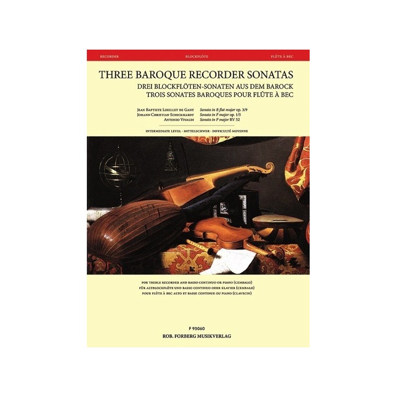 979020610598295060 F 3 Baroque Recorder Sonatas