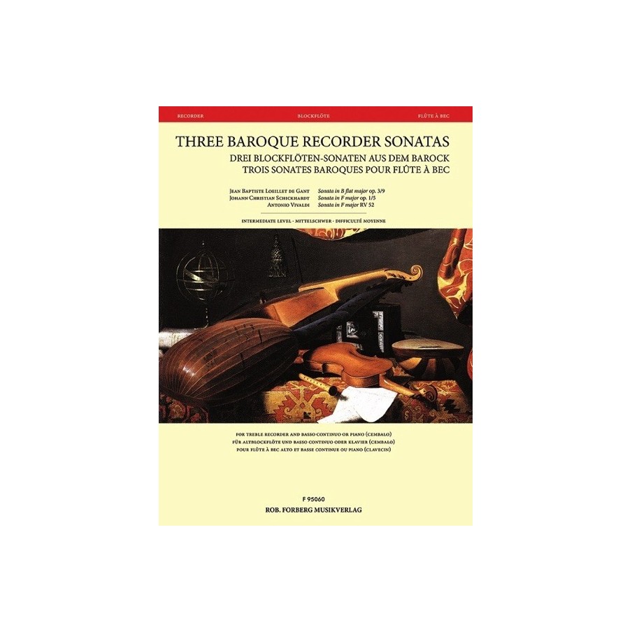 979020610598295060 F 3 Baroque Recorder Sonatas