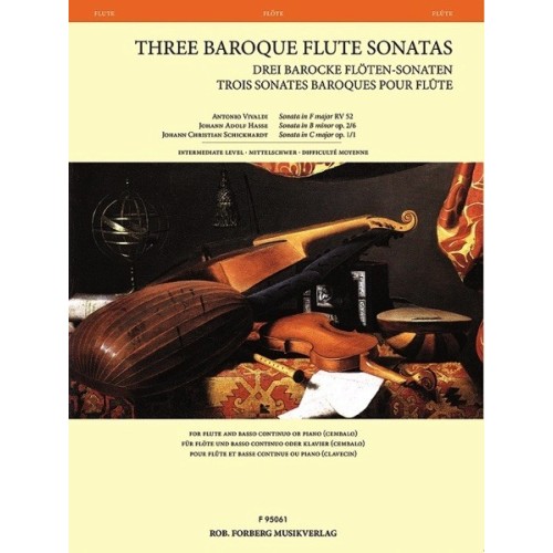 979020610599995061 F Three Baroque Flute Sonatas