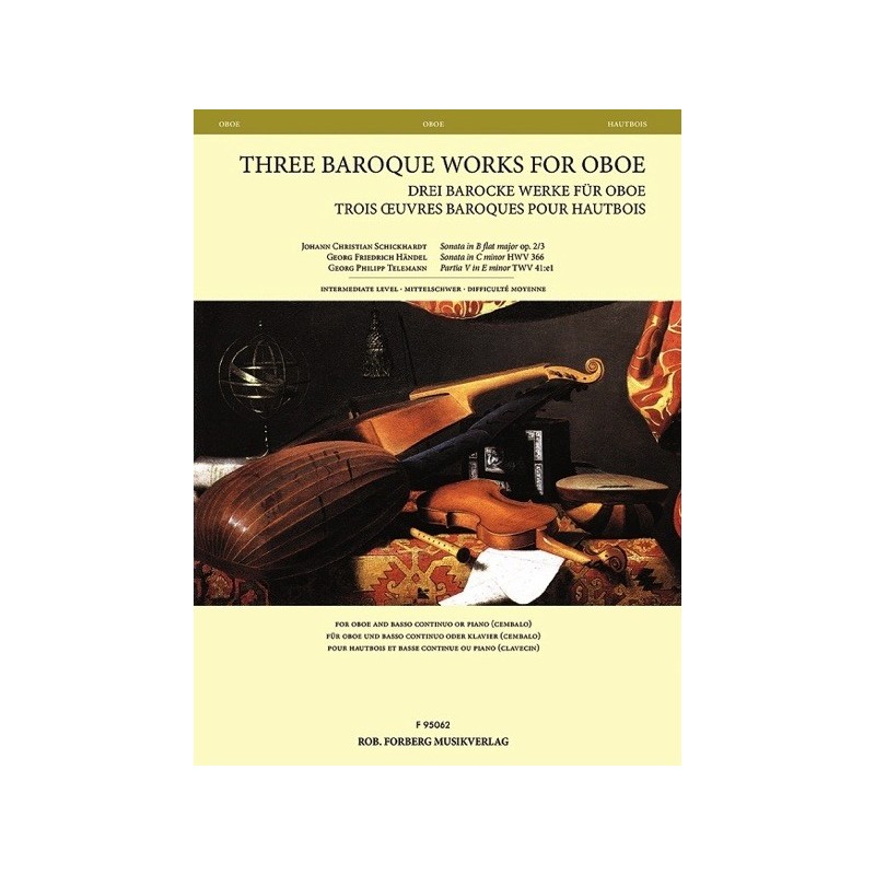 979020610600295062 F Three Baroque Works for Oboe