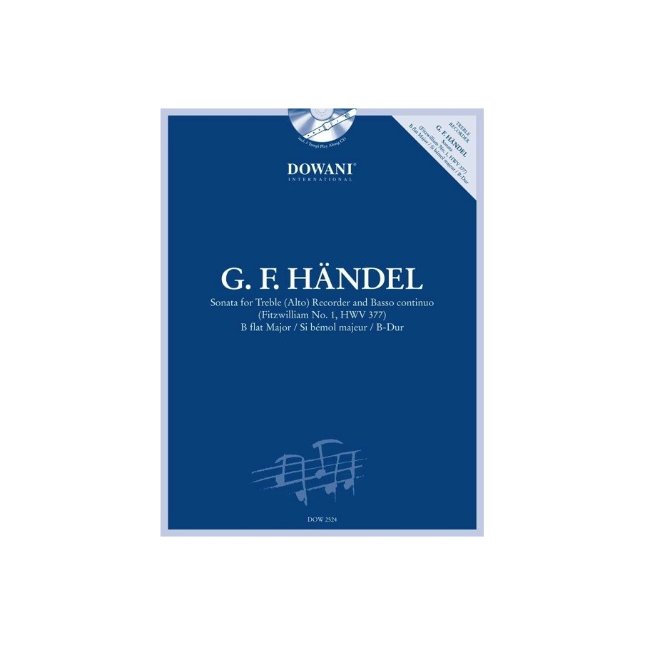 9783905477849DOW_02524-400 Sonate B-flat major (Fitzwilliam No.1 HWV 377)