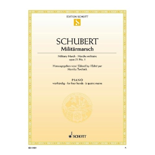 9790001086738ED0_1031 Marche militaire Ré majeur op. 51/1 D 733/1
