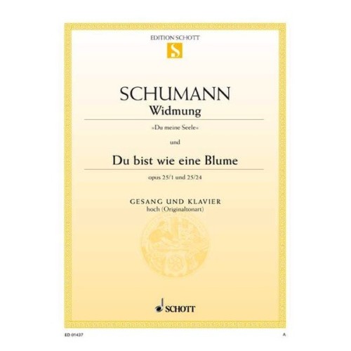 9790001087377ED0_1437 Widmung / Du bist wie eine Blume op. 25/1 und 24