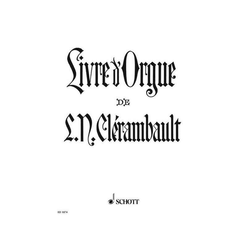 9790001034968ED_1874 Livre d' Orgue