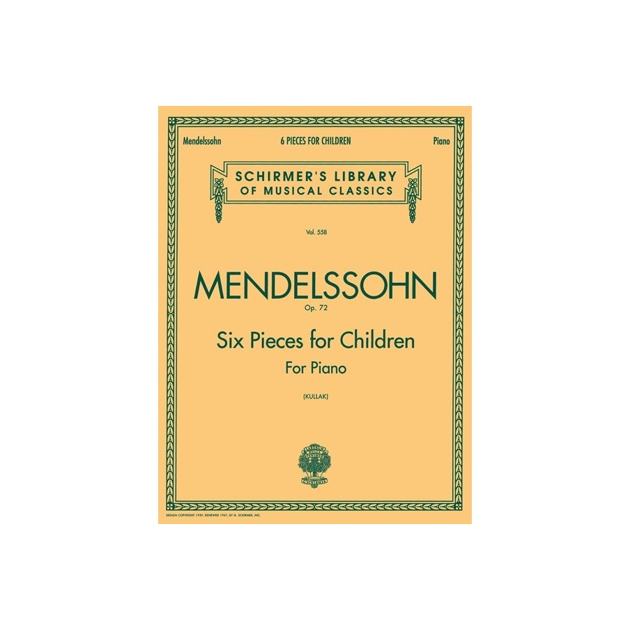 978079357286173999139402HL50255560 6 Pieces for Children, Op. 72