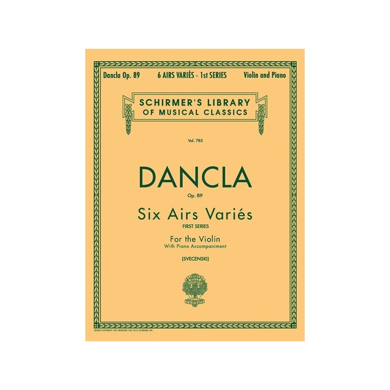 978079355436273999563405HL50256340 6 Airs Varies, Op. 89