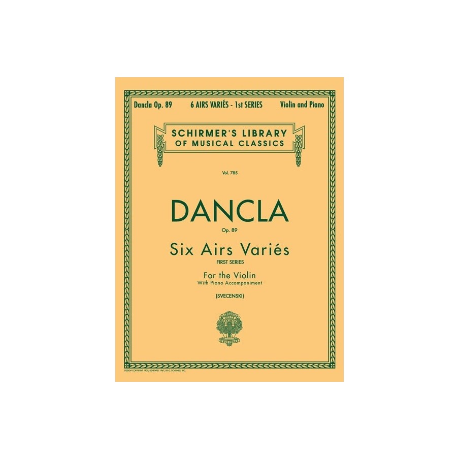 978079355436273999563405HL50256340 6 Airs Varies, Op. 89