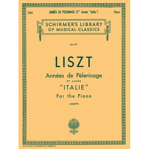 979835011021073999430004HL50256900 Annees De Pelerinage Book 2 'Italie'