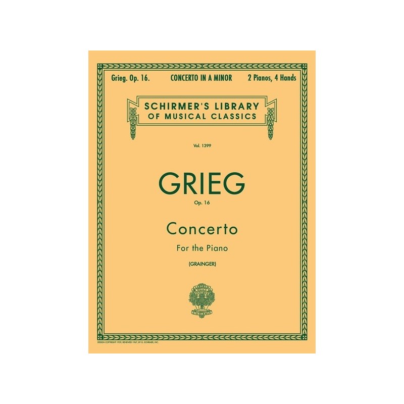 978079357224373999589603HL50258960 Concerto in A Minor, Op. 16
