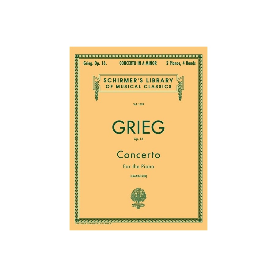 978079357224373999589603HL50258960 Concerto in A Minor, Op. 16