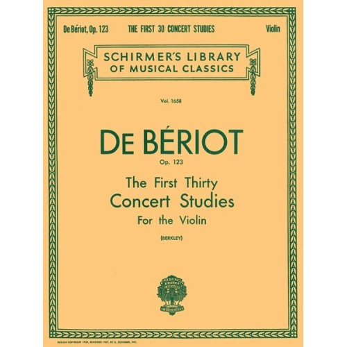 0000002114613884088166090HL50260790 First 30 Concert Studies, Op. 123