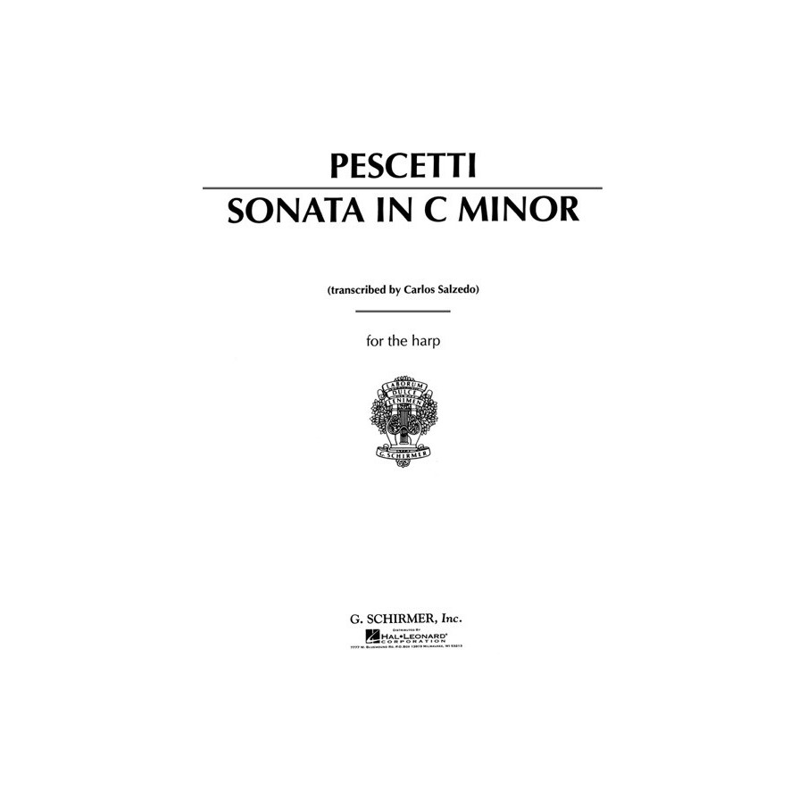 978079355566673999804508HL50280450 Sonata In C Minor For The Harp