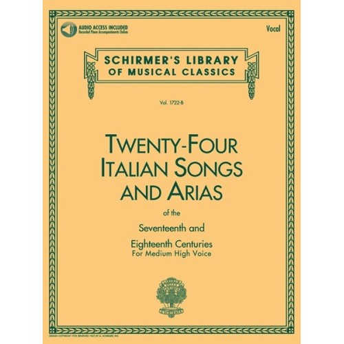 978079351513473999815924HL50481592 24 Italian Songs & Arias - Medium High Voice