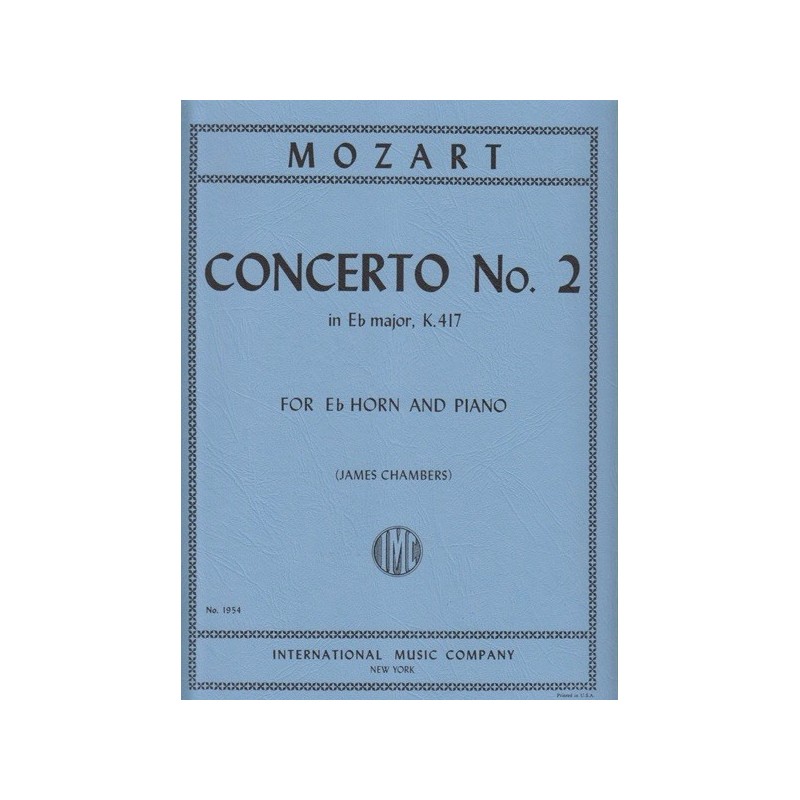 Concerto N. 2 Mi B K 417 (Chambers) 