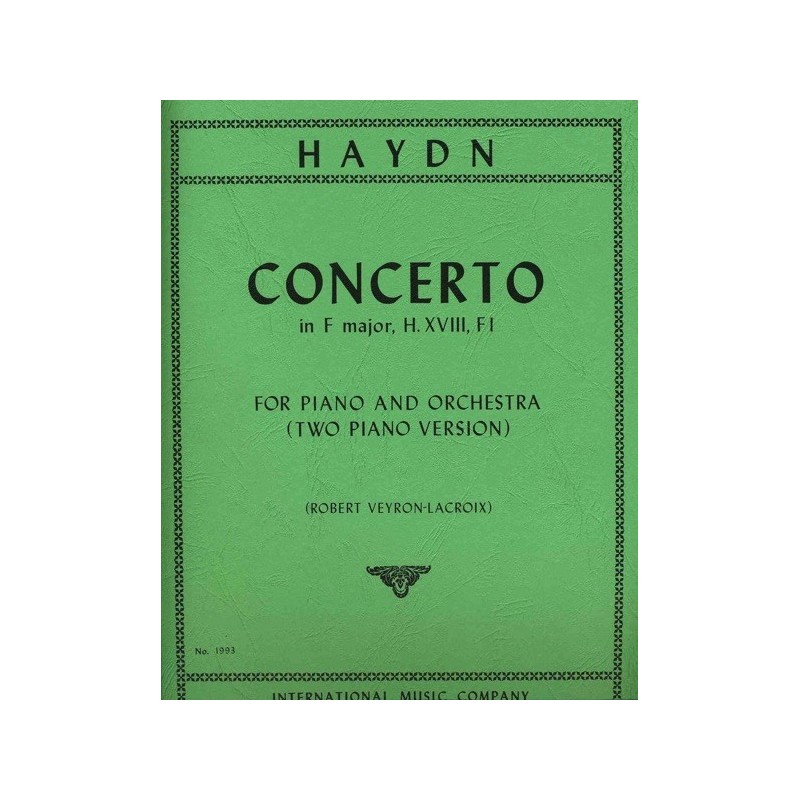 Concerto Fa (Con Cadenze) (Veyron/Lacroix) 