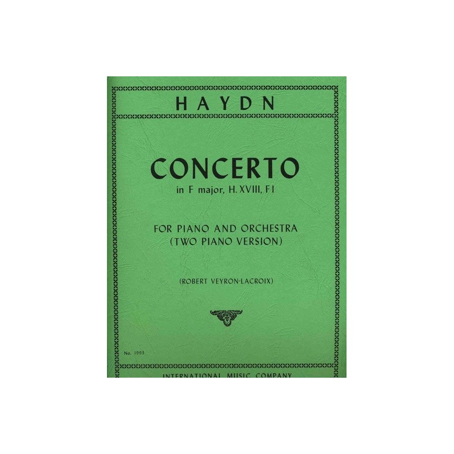Concerto Fa (Con Cadenze) (Veyron/Lacroix) 