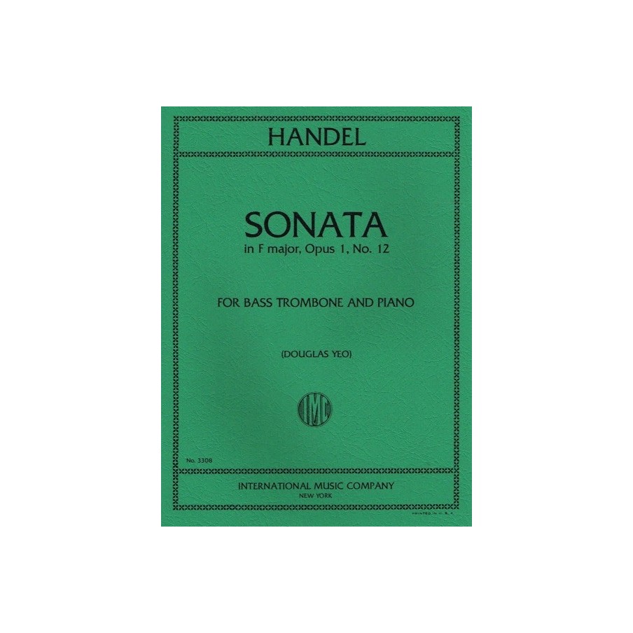 Sonata In F Op.1 No.12 