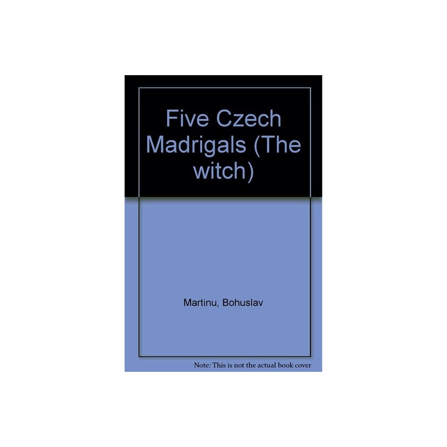 9790060833014BH83301 Five Czech Madrigals