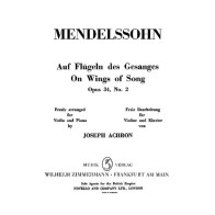 Auf Flügeln des Gesanges op. 34/2 