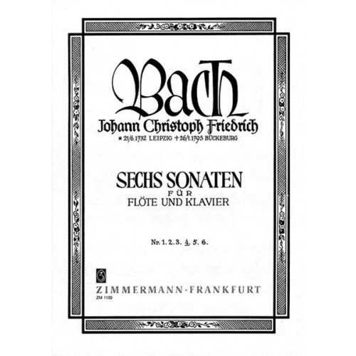 Sechs Sonaten BR B18/ Wf VIII:3/4 