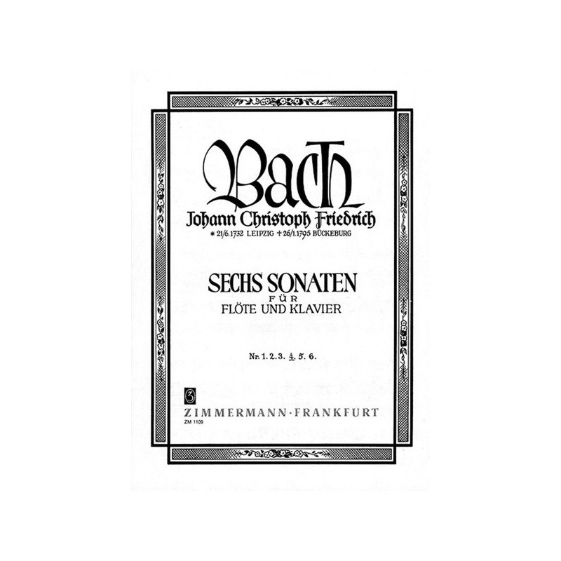 Sechs Sonaten BR B18/ Wf VIII:3/4 