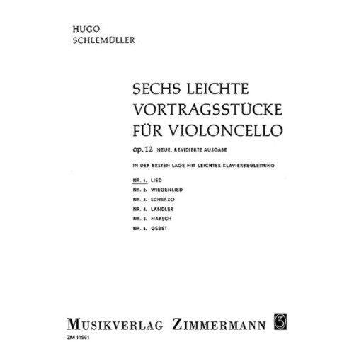 Sechs leichte Vortragsstücke op. 12/1 