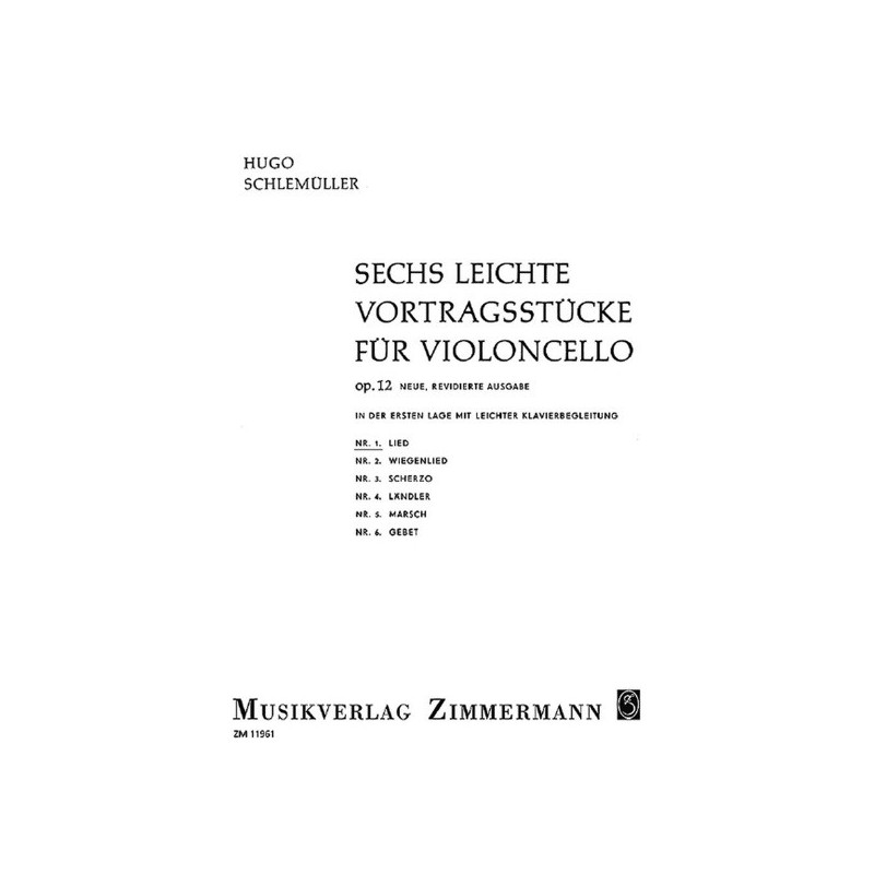 Sechs leichte Vortragsstücke op. 12/1 