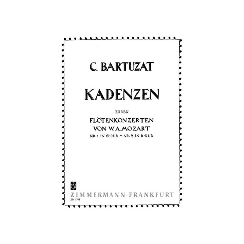 Kadenzen zu den Flötenkonzerten 
