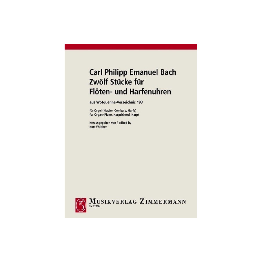 Zwölf Stücke für Flöten- und Harfenuhren 