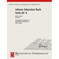 Suite 6 BWV 1012 For Marimba 