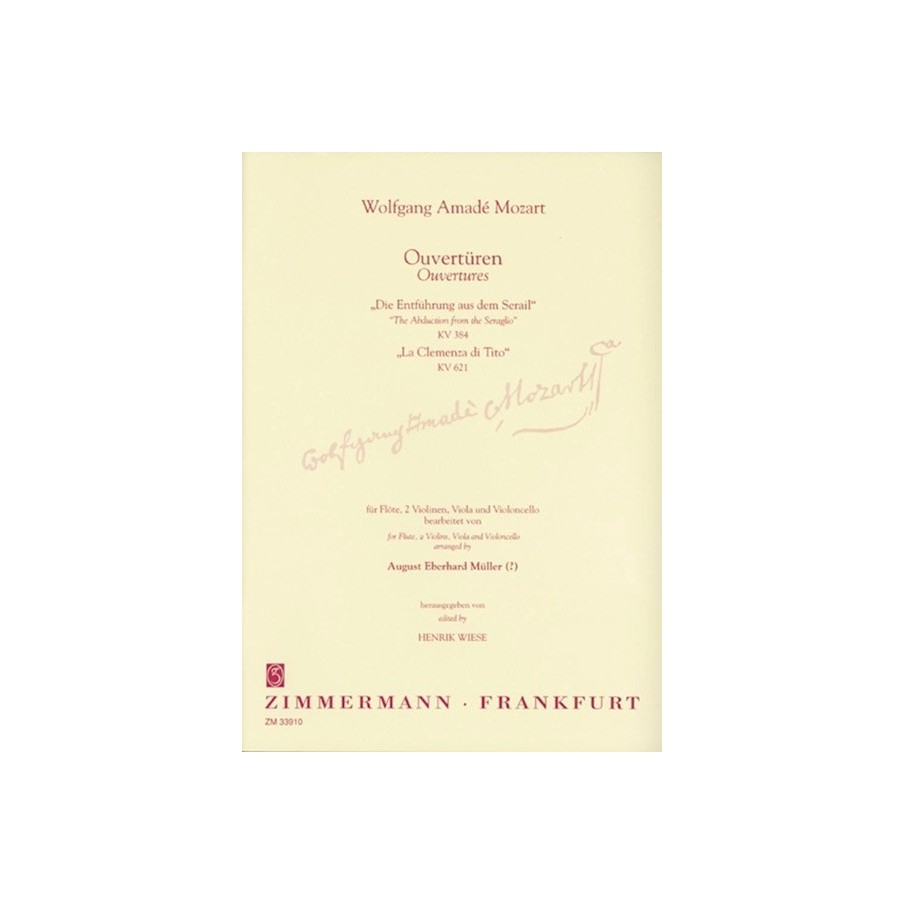 Ouvertüren Zu Die Entführung 