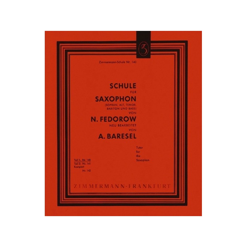 Schule für Saxophon Teil 1 