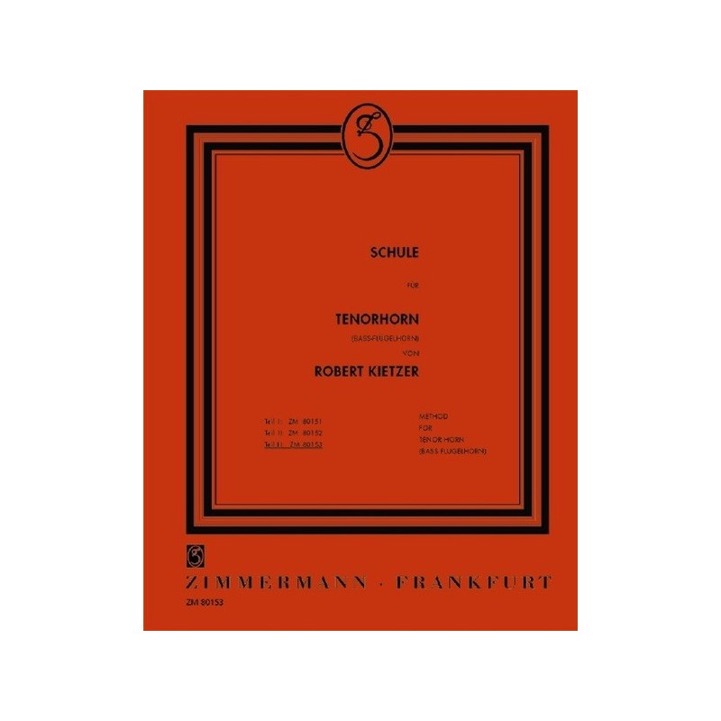 Schule für Tenorhorn (Bass-Flügelhorn) Teil 3 