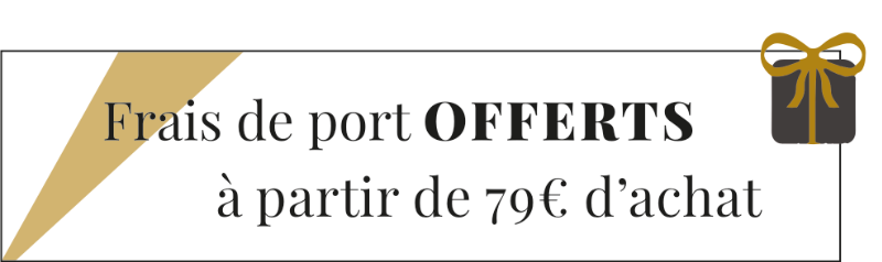 Livraison gratuite au delà de 39€ d'achat